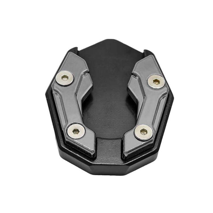 JCBD-002 CNC Aluminum Alloy Motorcycle Side Support Anti-slip Pad(Titanium)