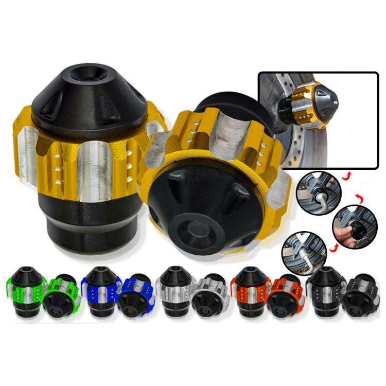 1pair QCB-011 Universal Aluminum Alloy Anti-Fall Front Fork Cup Motorcycle Wheel Protection Ball(...