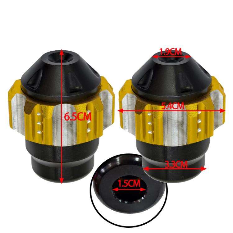 1pair QCB-011 Universal Aluminum Alloy Anti-Fall Front Fork Cup Motorcycle Wheel Protection Ball(...