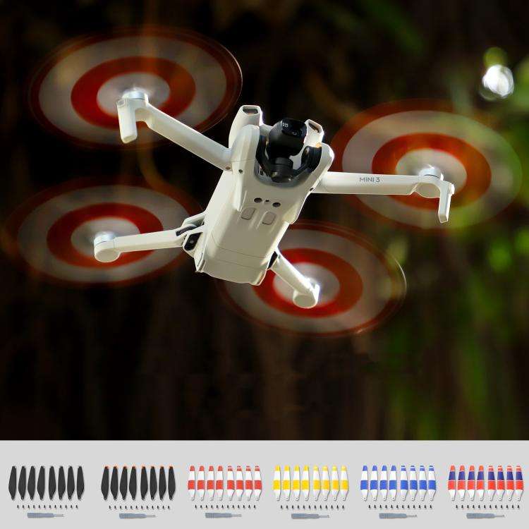 For DJI Mini 3 Drone 8pcs /Set 6030F Propeller Blades Low Noise Wings With Screwdrivers, Color: Blue
