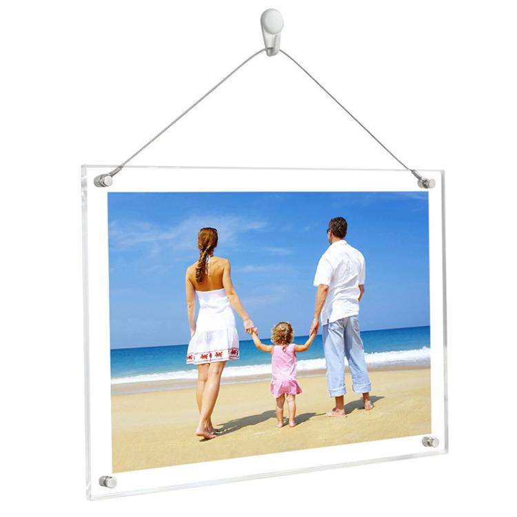 Acrylic Photo Frame Transparent Crystal Desktop Certificate Business License Frame, Inner Frame S...