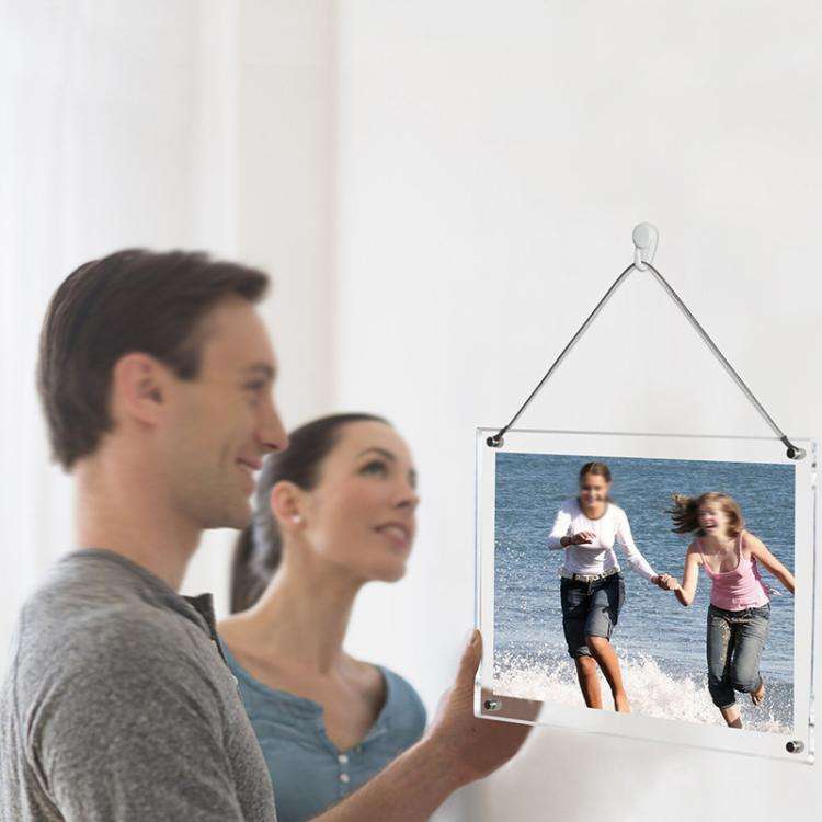 Acrylic Photo Frame Transparent Crystal Desktop Certificate Business License Frame, Inner Frame S...