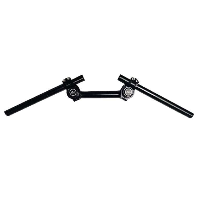 Aluminum Alloy Motorcycle Variable Diameter Handlebar Separate Faucet Handle(Black)