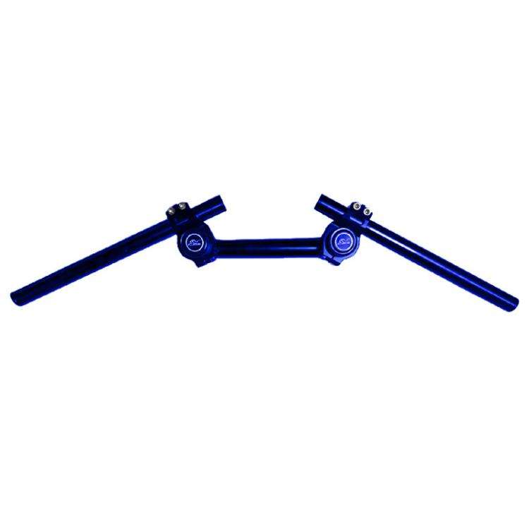 Aluminum Alloy Motorcycle Variable Diameter Handlebar Separate Faucet Handle(Blue)