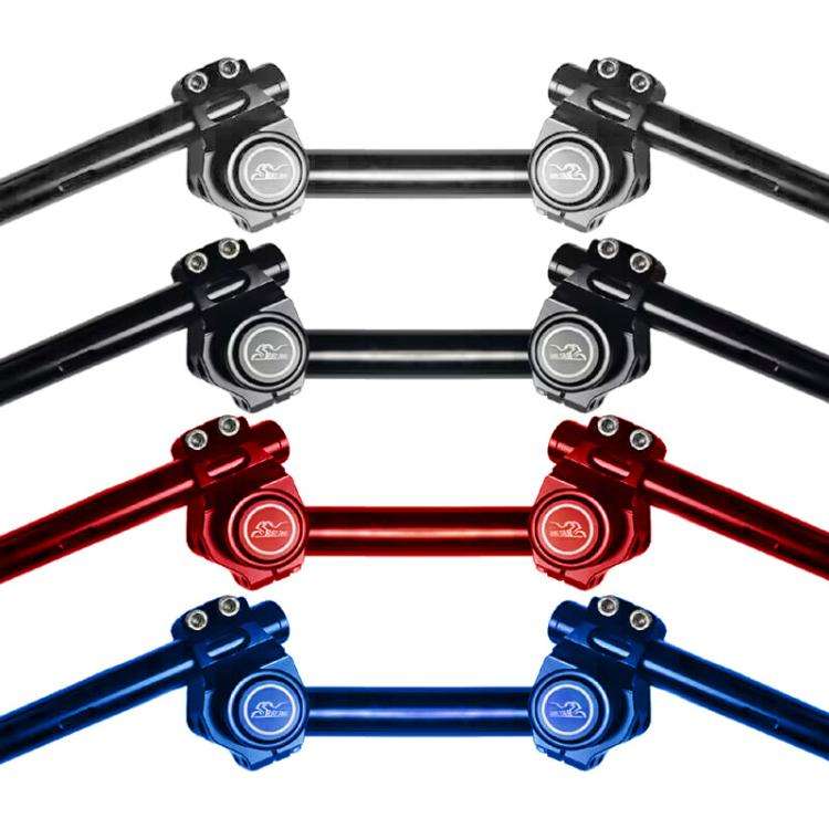Aluminum Alloy Motorcycle Variable Diameter Handlebar Separate Faucet Handle(Black)