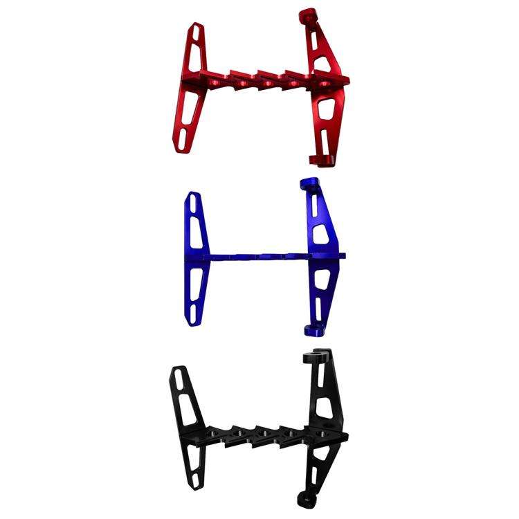 Cpj-006 Universal Aluminum Alloy Fishbone License Plate Frame License Plate Drag(Red)