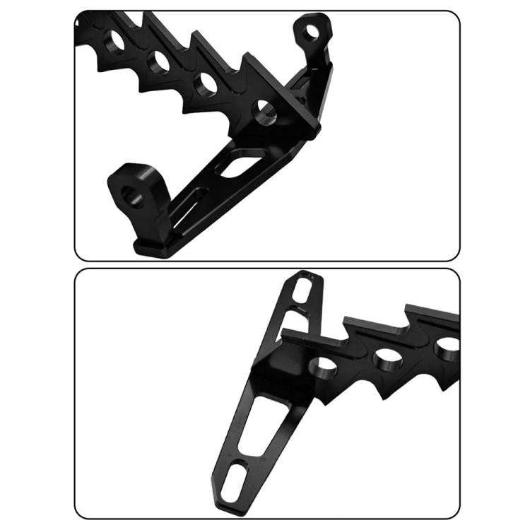 Cpj-006 Universal Aluminum Alloy Fishbone License Plate Frame License Plate Drag(Red)