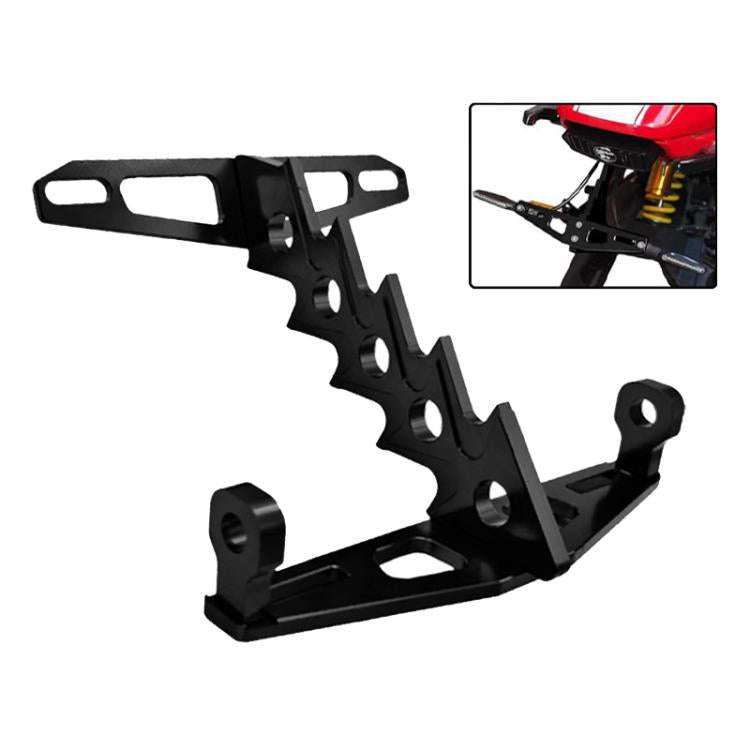 Cpj-006 Universal Aluminum Alloy Fishbone License Plate Frame License Plate Drag(Red)
