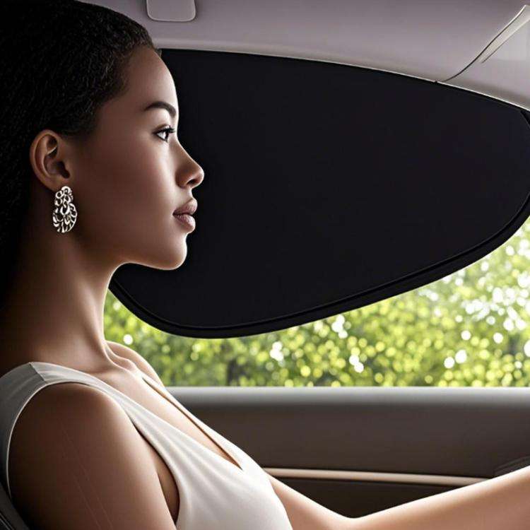 Car Summer Sun Protection And Heat Insulation Sunshade Electrostatic Attraction Side Window Visor...