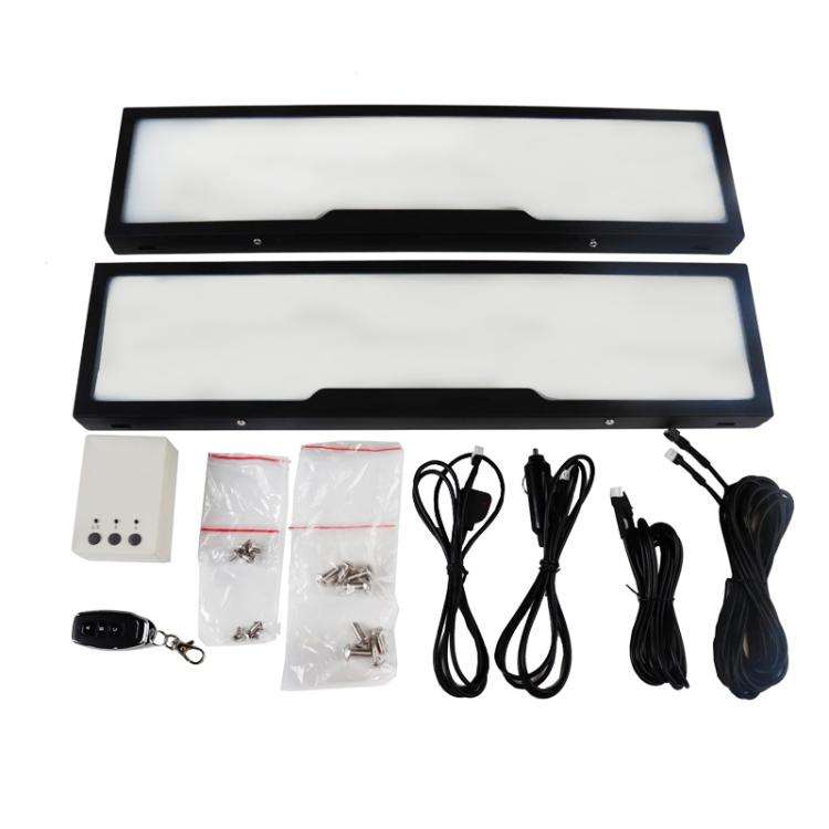 Fog Version EU Standard Double License Plate Frame Car Modification Accessories(ELP004)