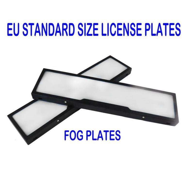 Fog Version EU Standard Double License Plate Frame Car Modification Accessories(ELP004)