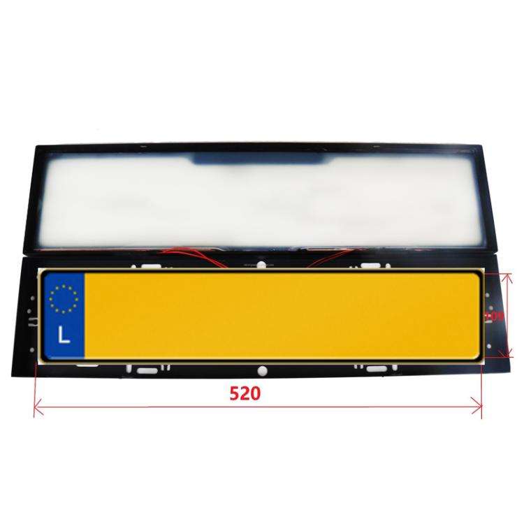 Fog Version EU Standard Double License Plate Frame Car Modification Accessories(ELP004)