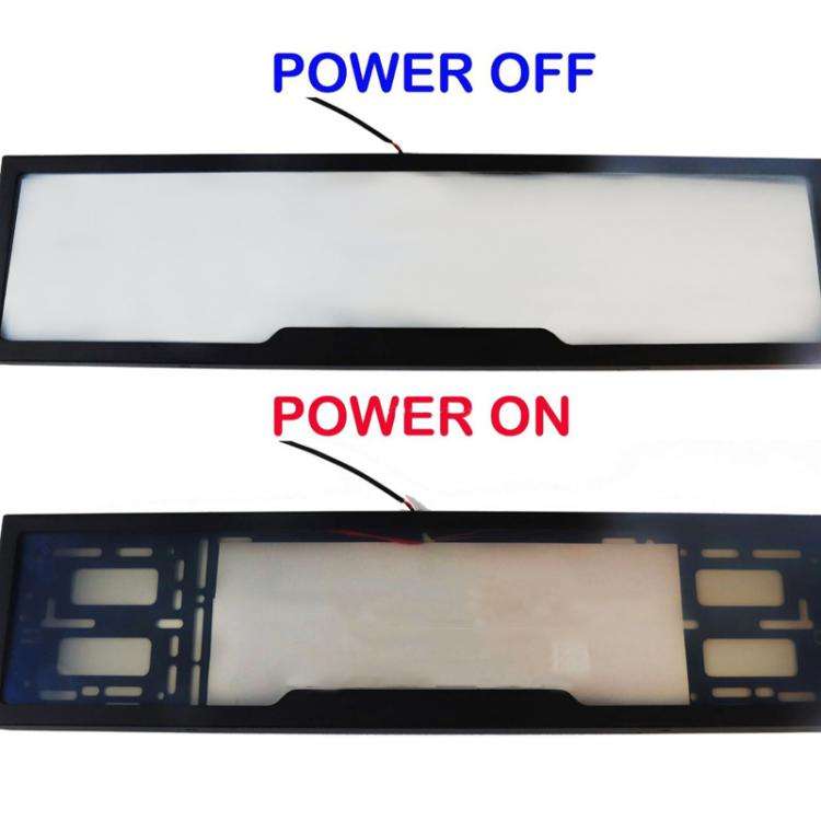 Fog Version EU Standard Double License Plate Frame Car Modification Accessories(ELP004)