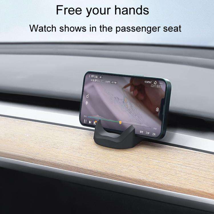 For Tesla New Model Y / 3 Car Dashboard Silicone Cell Phone Navigation Mount