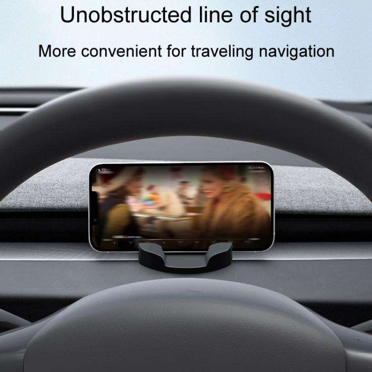 For Tesla New Model Y / 3 Car Dashboard Silicone Cell Phone Navigation Mount