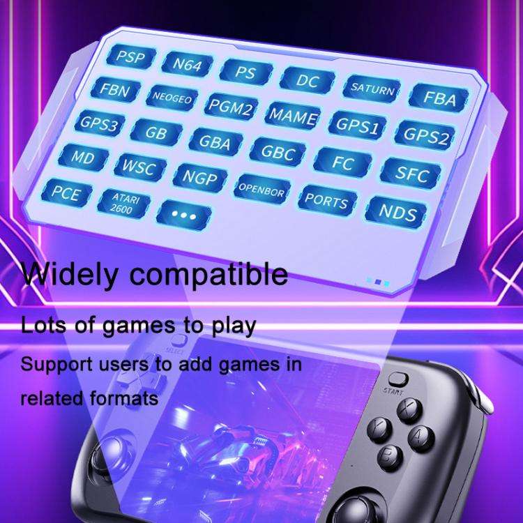 H36S 3.5 Inch IPS HD Screen Retro PSP Game Console Linux System GBA Handheld Video Game Console, ...