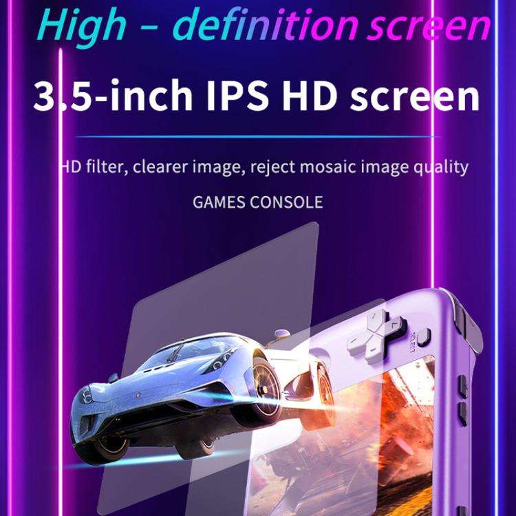 H36S 3.5 Inch IPS HD Screen Retro PSP Game Console Linux System GBA Handheld Video Game Console, ...