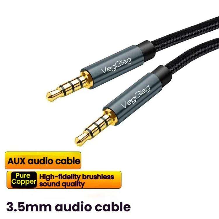 VegGieg Aux Car Audio Cable 3.5mm Male To Male Connection Cable For Phone Computer Stereo Amplifi...