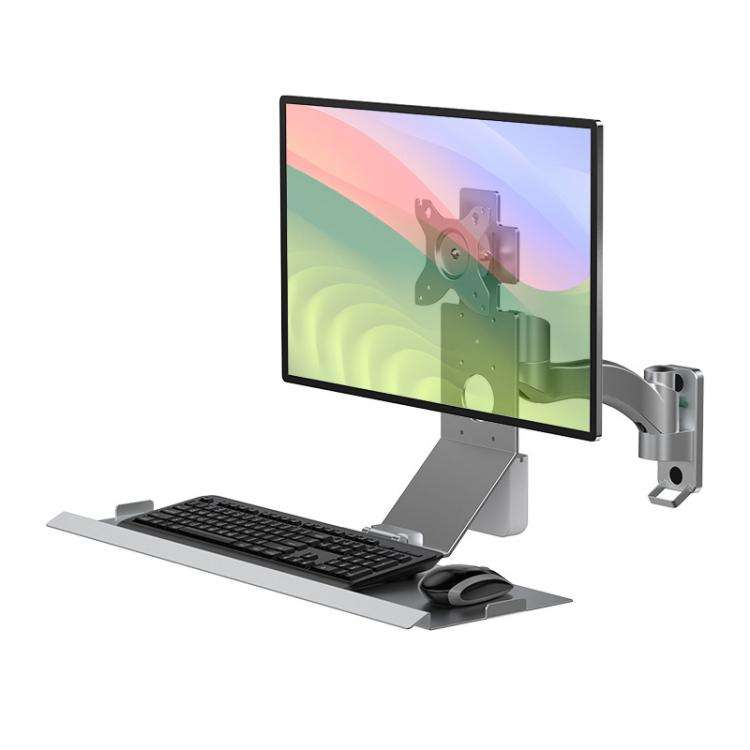Monitor Bracket Industrial Equipment Cabinet Wall Mount All-In-One Stand Mouse Keyboard Bracket, ...