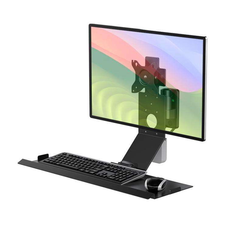Monitor Bracket Industrial Equipment Cabinet Wall Mount All-In-One Stand Mouse Keyboard Bracket, ...