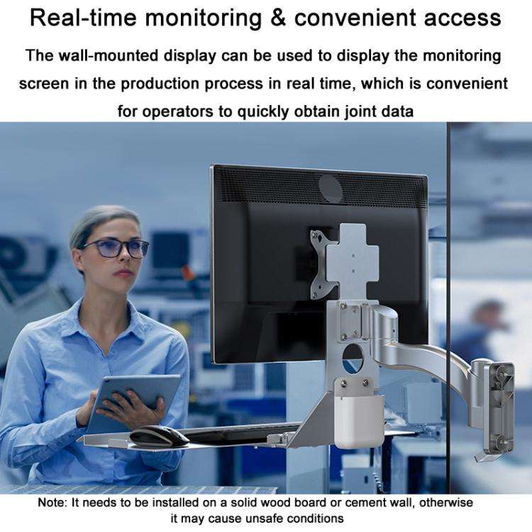 Monitor Bracket Industrial Equipment Cabinet Wall Mount All-In-One Stand Mouse Keyboard Bracket, ...