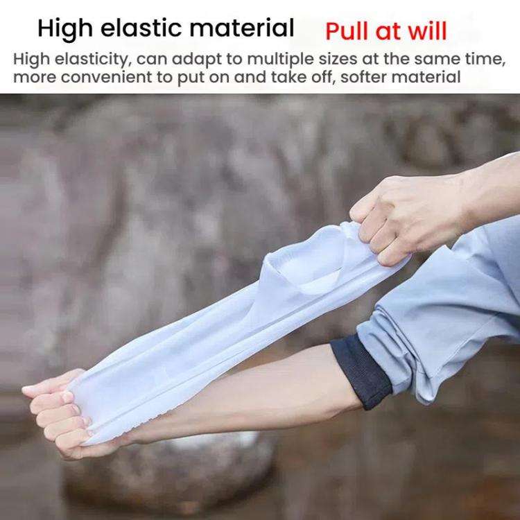 Outdoor Waterproof Non-Slip Thick Wear-Resistant Rain Shoe Covers, Size: M 34-36(Blue)