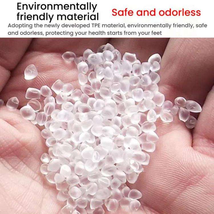 Outdoor Waterproof Non-Slip Thick Wear-Resistant Rain Shoe Covers, Size: S 31-33(White)