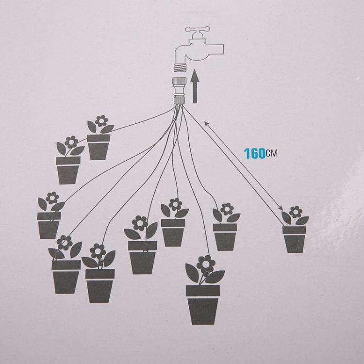 1.6m 10 Heads Lazy Watering Drip Kit Gardening Home Potting Waterer