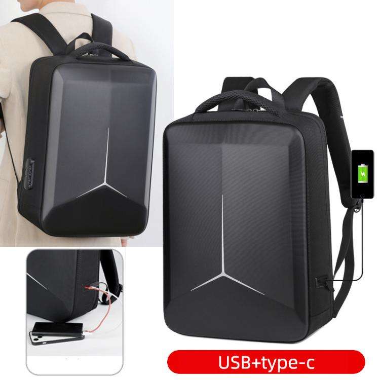 17.3-18 Inch Hard Shell Laptop Backpack with USB+Type-C Charging Ports Unisex Anti-Theft  Busines...