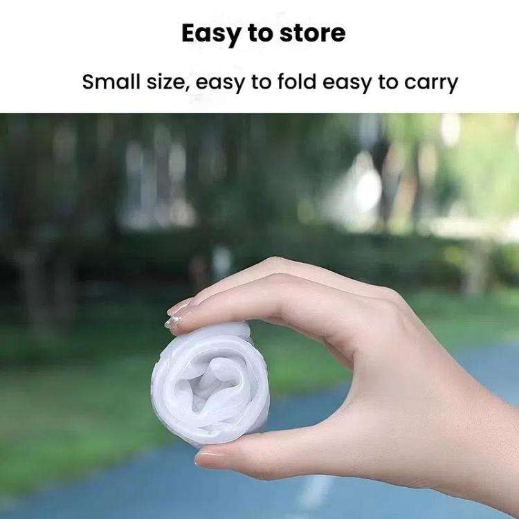 18cm Outdoor Thickened Wear-Resistant Mid-Tube Rainproof Shoe Covers, Size: XL 40-42(White)