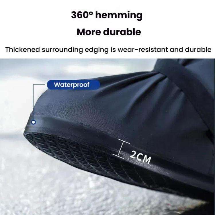 Cycling Outdoor Thick Wear-Resistant Mid-Tube Rain Boots, Size: S 36-37(Transparent)