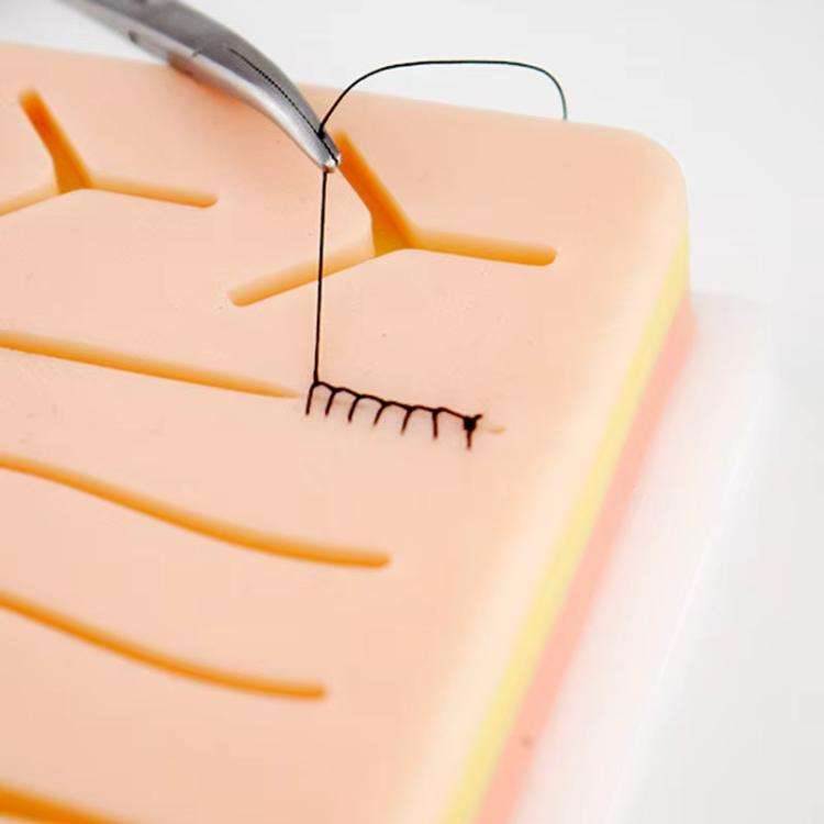 Anti-tear Silicone Wound Suture Training Model Surgical Suture Practice Simulated Skin Silicone Pad