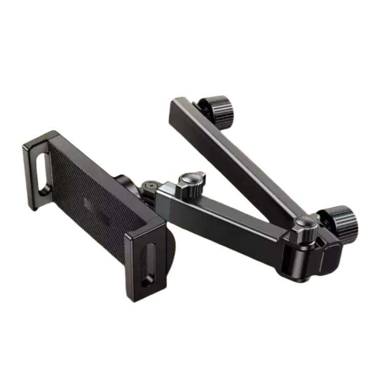 Telescopic Car Rear Pillow Phone Tablet Holder 2-Section Folding Headrest Bracket(Plastic Type)