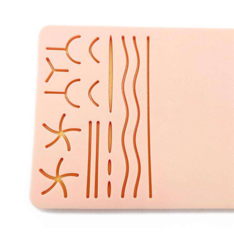 Surgical Skin Suture Practice Model Silicone Suture Pad Wound Suture Training Pad For Medical Stu...