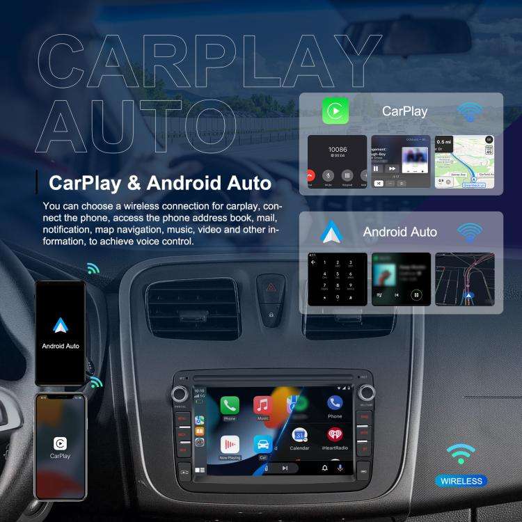 7 inch Horizontal Screen Android Navigation Car Bluetooth MP5 Player, For Renault / Captur / Symb...