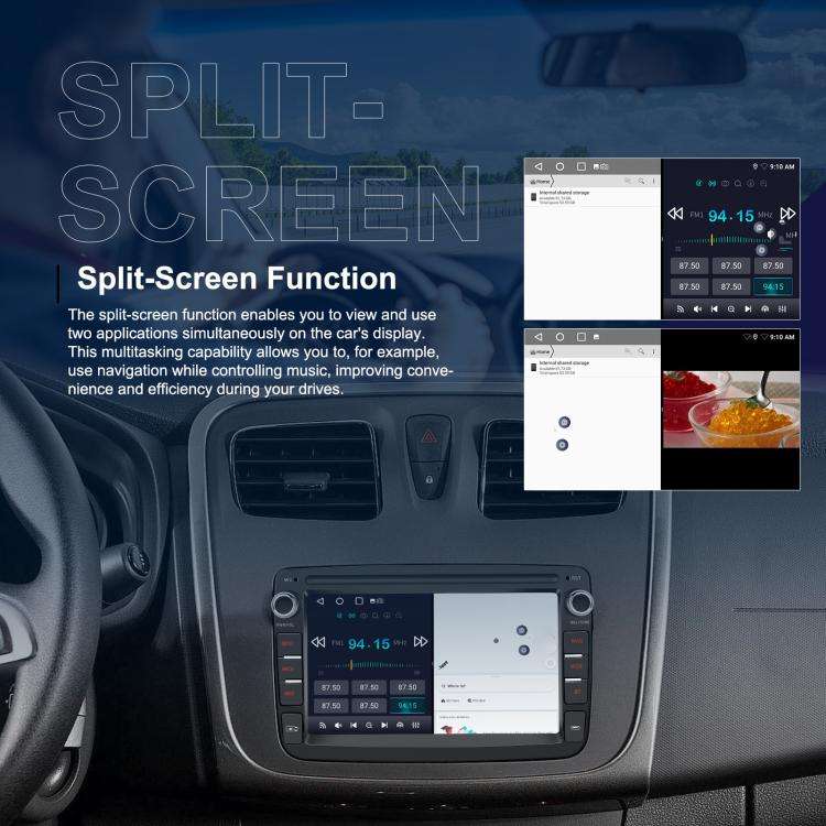 7 inch Horizontal Screen Android Navigation Car Bluetooth MP5 Player, For Renault / Captur / Symb...