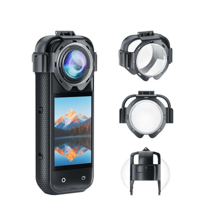 For Insta360 X5 Anti-Fog Snap-On Lens Protector Durable Glass Cover