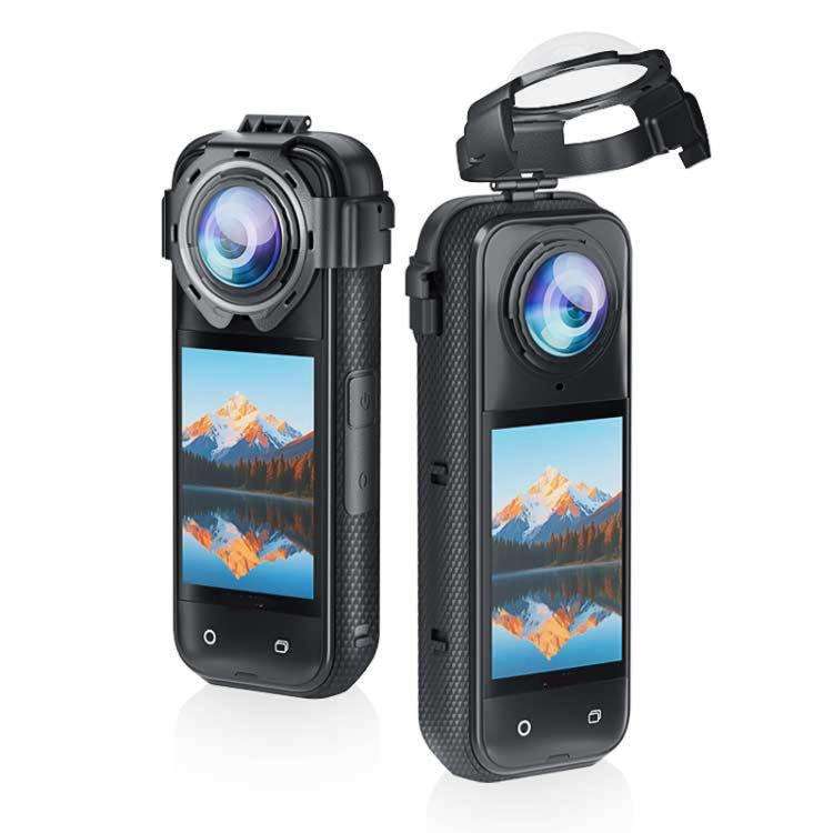 For Insta360 X5 Anti-Fog Snap-On Lens Protector Durable Glass Cover