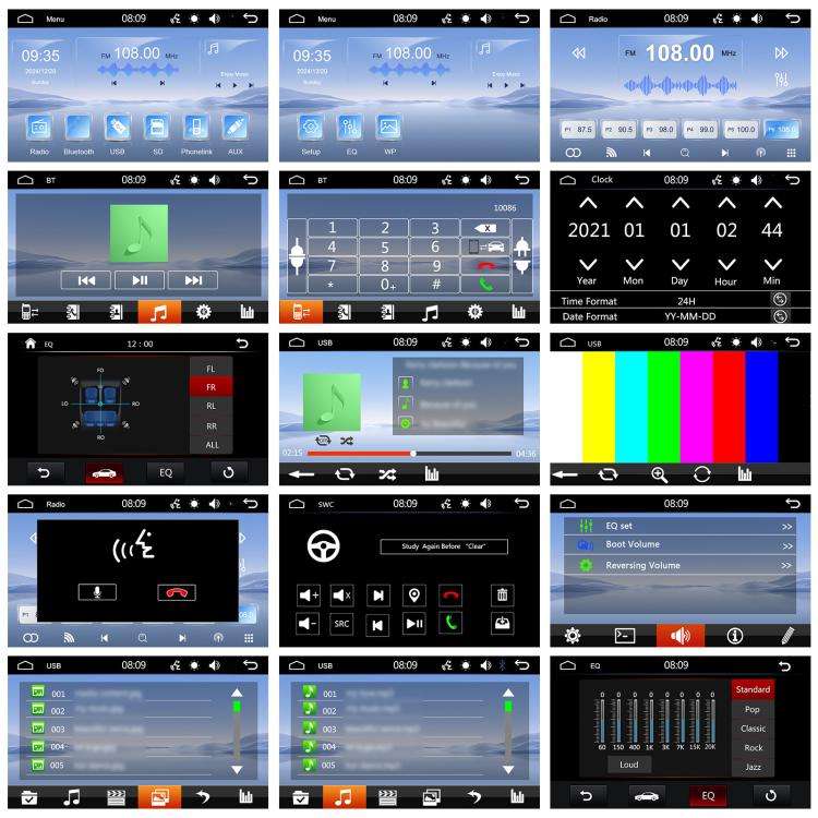 7 Inch Wired Carplay Dual Butt MP5 Player Bluetooth Big Screen Car Center Control, Spec: Standard...