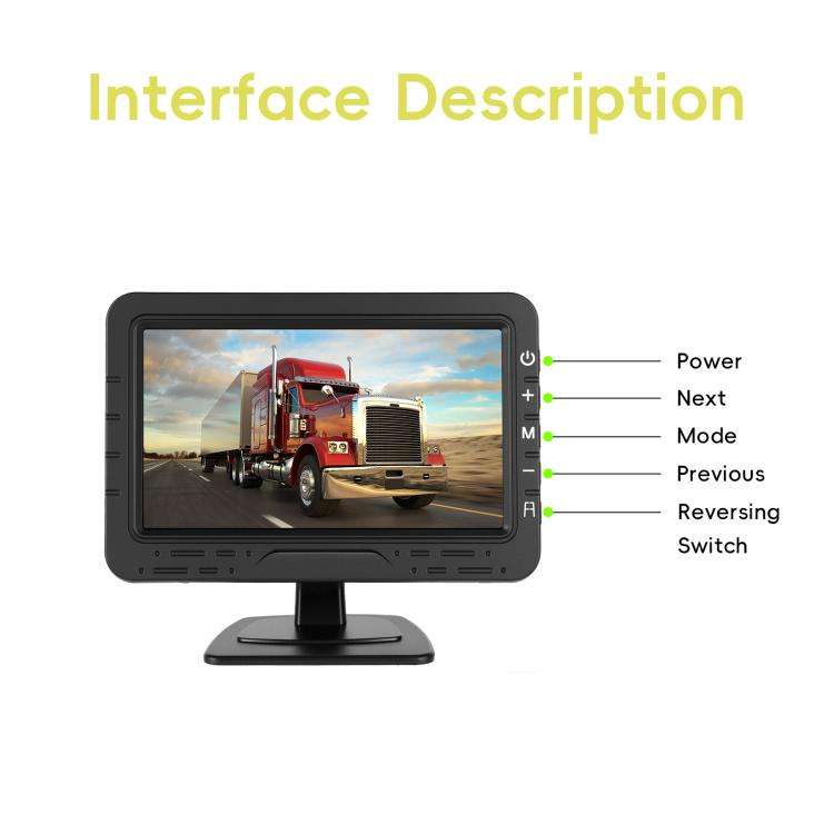 4.3 Inch Reversing Display Digital Wired HD 1 To 1 Set, Spec: Europe