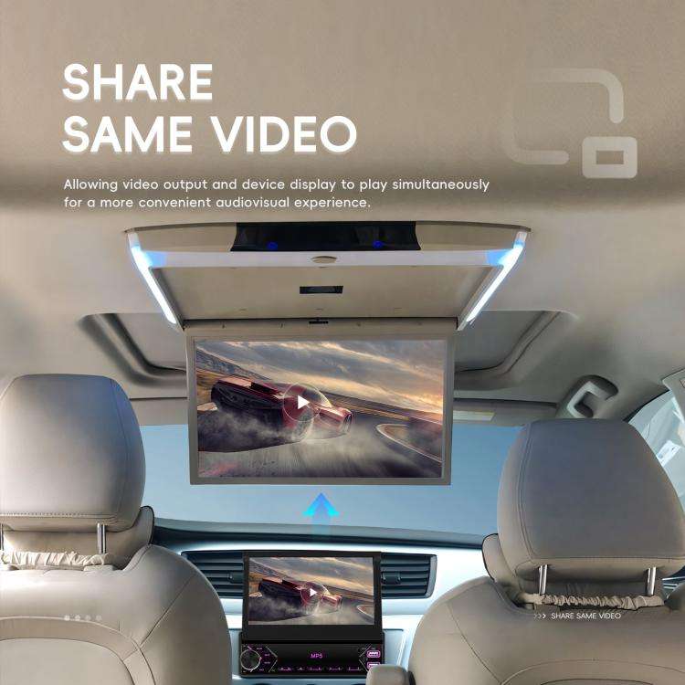 7 inch Universal Manual Retractable Screen Car MP5 Player Car Center Control All-in-One Wired Car...