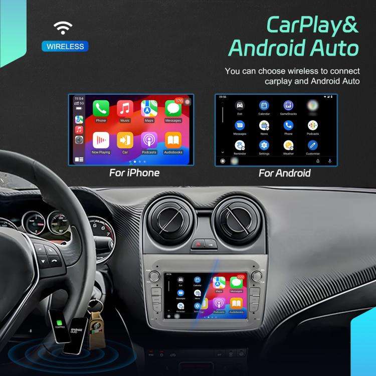 For Alfa Romeo MITO 2008-2016 7 inch Horizontal Screen Android 15 Carplay Car Center Control Inte...