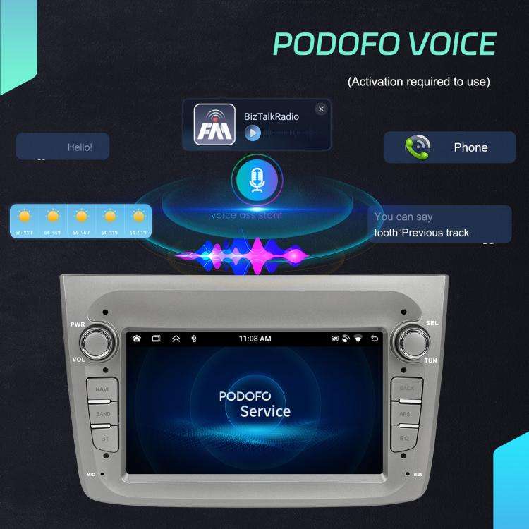 For Alfa Romeo MITO 2008-2016 7 inch Horizontal Screen Android 15 Carplay Car Center Control Inte...