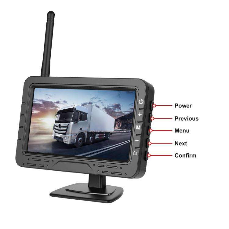 4.3 inch Digital Wireless HD 1 To 1 Reversing Display Car Center Control All-in-One Machine, Spec...