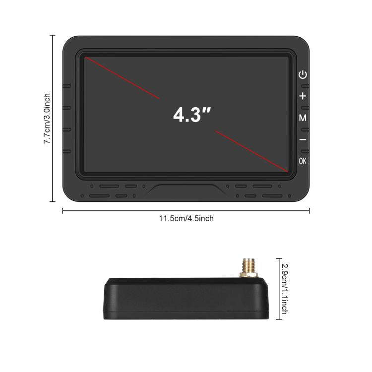 4.3 inch Digital Wireless HD 1 To 1 Reversing Display Car Center Control All-in-One Machine, Spec...