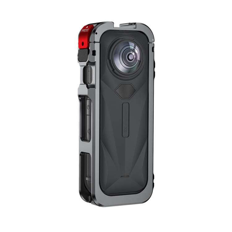 For Insta360 X5 Camera Flymile Metal Frame Lens Cover Set Rabbit Cage Expansion Bracket(Metal Color)