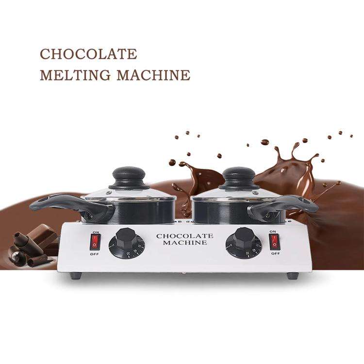 Dessert Making Double Cylinder Chocolate Hot Melt Machine UK Plug