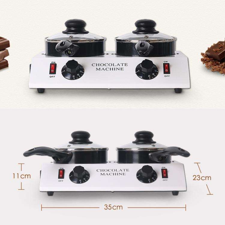 Dessert Making Double Cylinder Chocolate Hot Melt Machine UK Plug