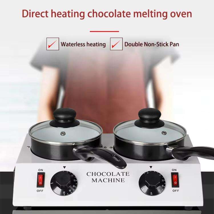 Dessert Making Double Cylinder Chocolate Hot Melt Machine UK Plug