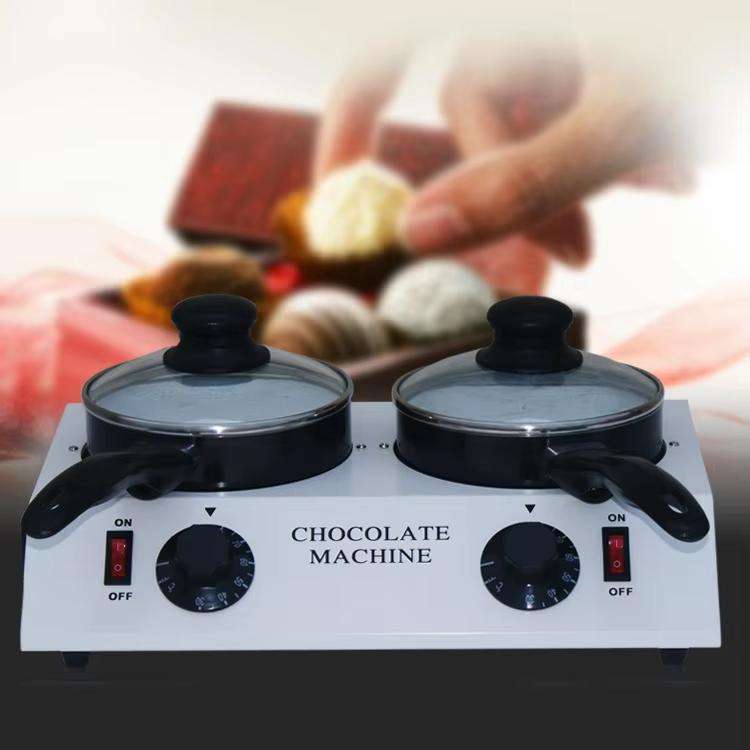 Dessert Making Double Cylinder Chocolate Hot Melt Machine UK Plug